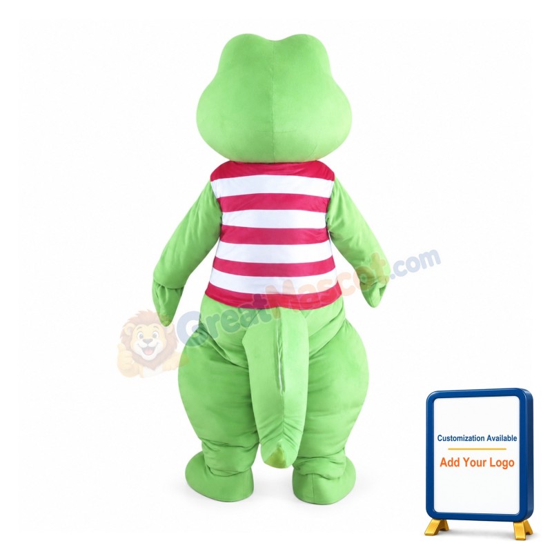 Green Cute Crocodile Mascot Costume Alligator Costume for Adult