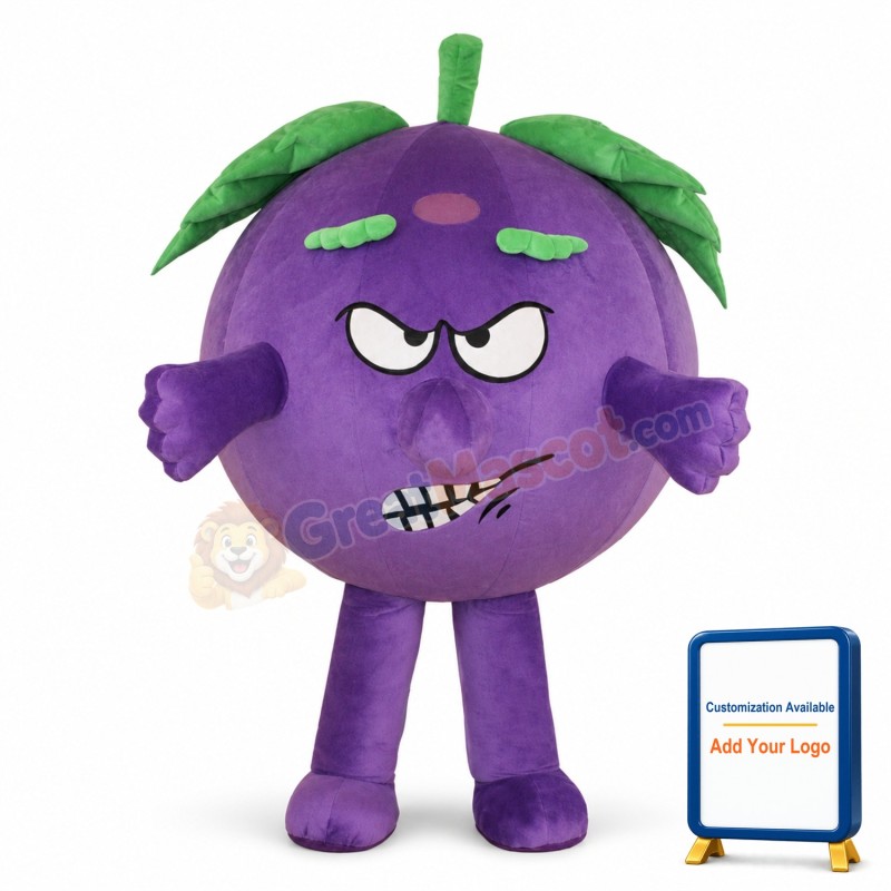 A Grape Mascot Costume Baddy Vegetable Costume for Adult