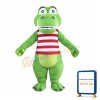 Green Cute Crocodile Mascot Costume Alligator Costume for Adult