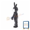 White Beard Black Rabbit Mascot Costume Easter Costume for Adult