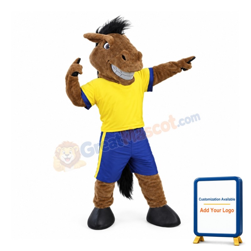 Football Team Broncho Mascot Costume Sport Horse Mascot Costume