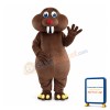 Short Fur Brown Mole Mouse Mascot Costume
