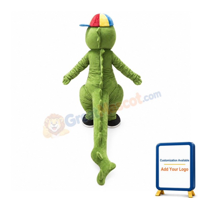 Green Crocodile Mascot Costume Alligator Costume for Adult