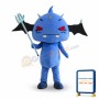 Big Head Naughty Devil Mascot Costume Halloween Costume for Adult