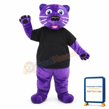 Purple Panther Mascot Costume Animal Costume for Adult