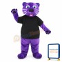 Purple Panther Mascot Costume Animal Costume for Adult