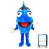 Beautiful Blue Fish Mascot Costume