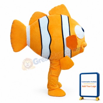 Beautiful Gold Fish Mascot Costume