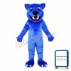 Blue Leopard Cute Panther Mascot Costume