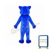 Blue Leopard Cute Panther Mascot Costume