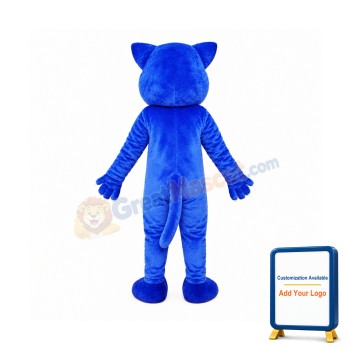 Blue Leopard Cute Panther Mascot Costume