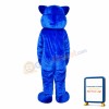 Blue Leopard Cute Panther Mascot Costume