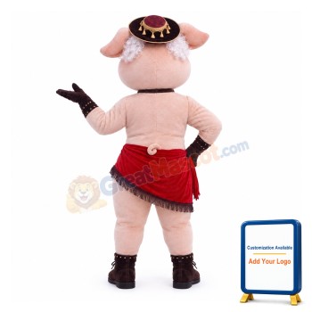 Female Pig Friendly Sow Mascot Costume