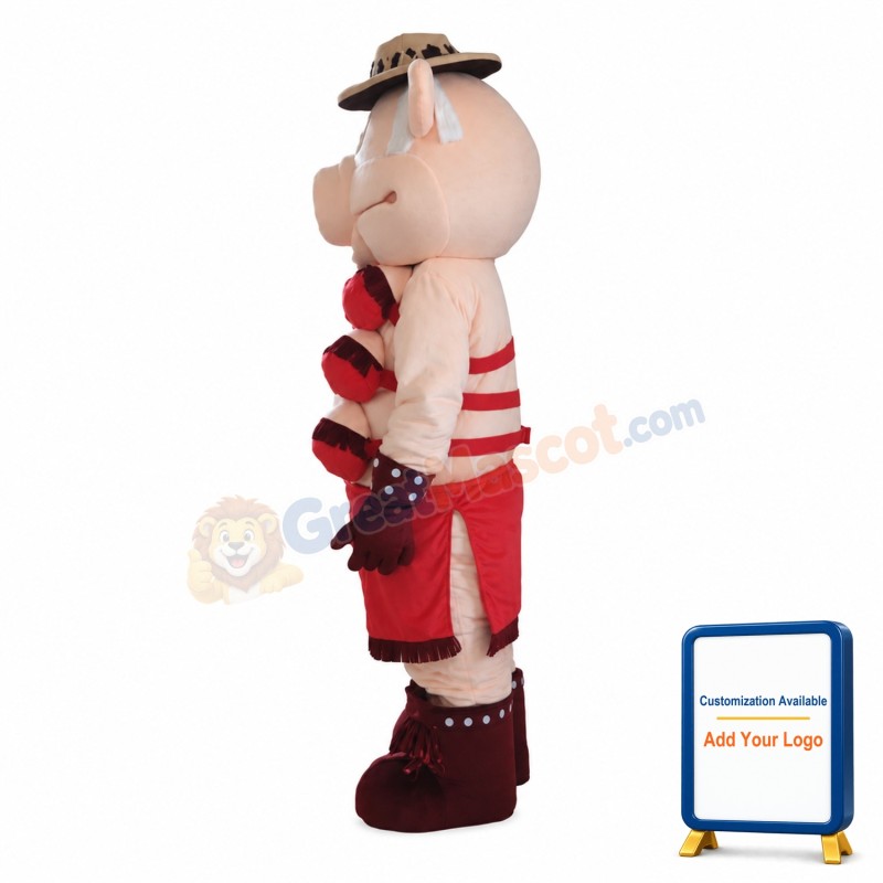 Female Pig Friendly Sow Mascot Costume