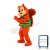 Orange Cute Squirrel Mascot Costume