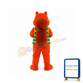 Orange Cute Squirrel Mascot Costume