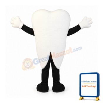 White Teeth Mascot Costume