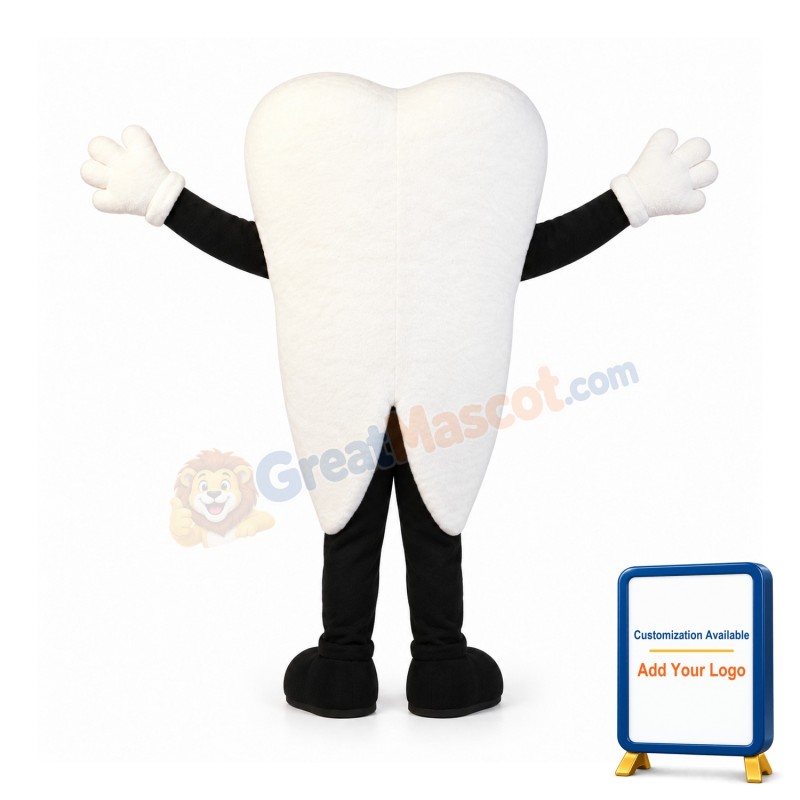 White Teeth Mascot Costume