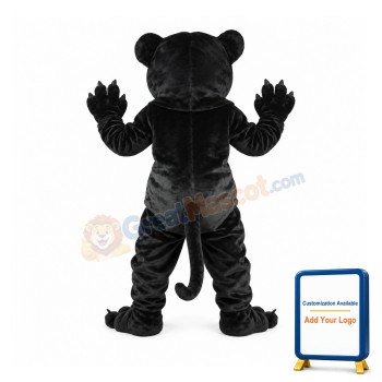 Friendly Black Panther Mascot Costume