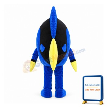 Beautiful Blue Fish Mascot Costume