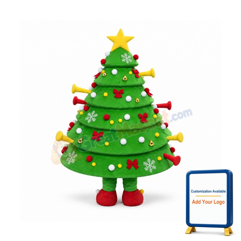 Deluxe Christmas Tree Mascot Costume