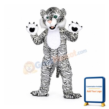 Black and White Tiger Mascot Costumes