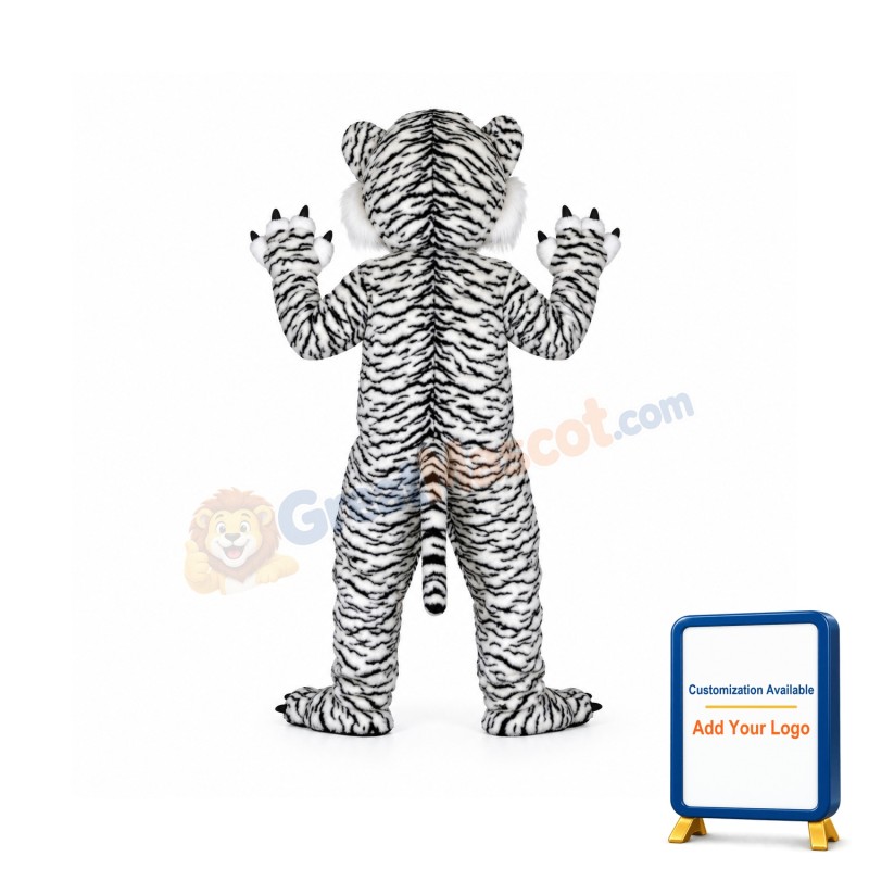 Black and White Tiger Mascot Costumes