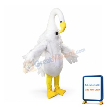 Long Necked Swan Mascot Costumes