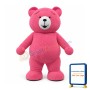 Cute Red Teddy Bear Mascot Costume Animal Costume