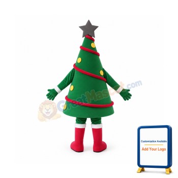 Green Christmas Tree Mascot Costume