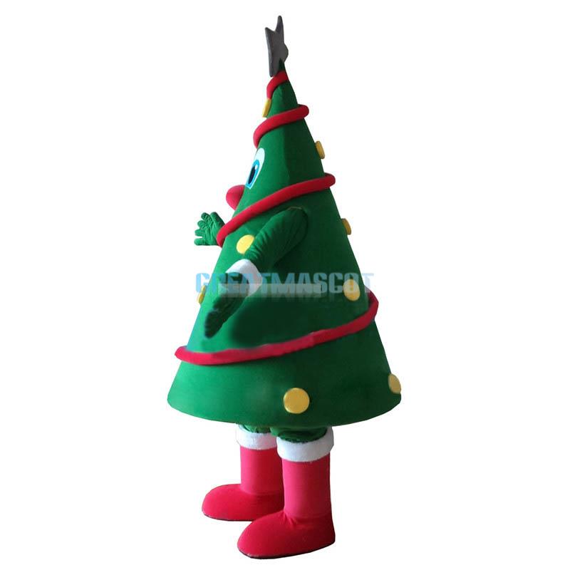 Green Christmas Tree Mascot Costume