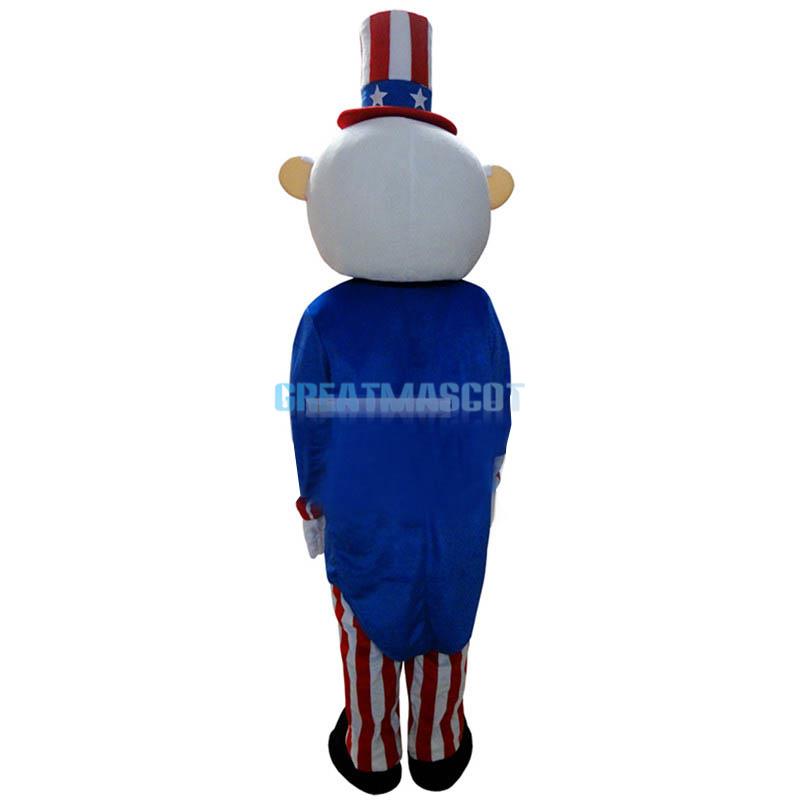 American Old Man Magician Mascot Costume