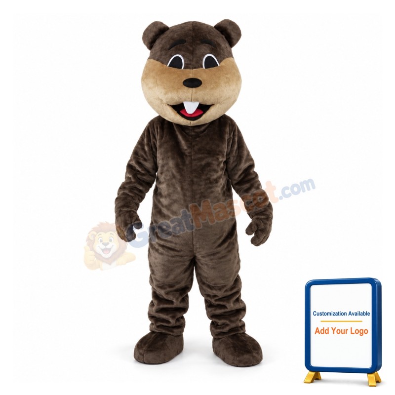 Beaver Mascot Costume Jungle River Animal Mascot Costume