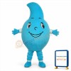 Blue Water Drop Mascot Costume