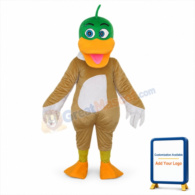 Mallard Duck Adult Mascot Costume