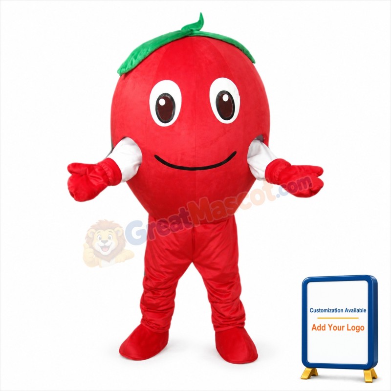 Red Apple Mascot Costume