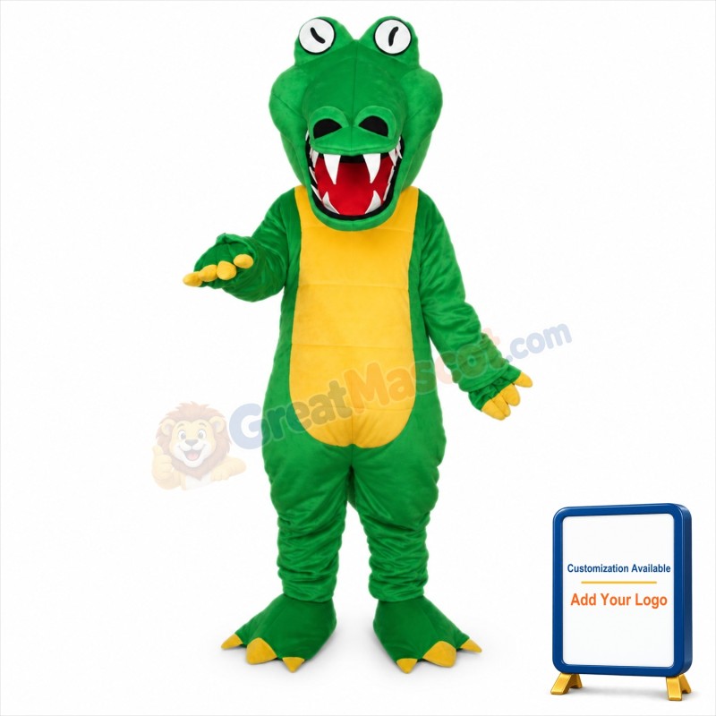 Big Mouth Crocodile Alligator Adult Mascot Costume
