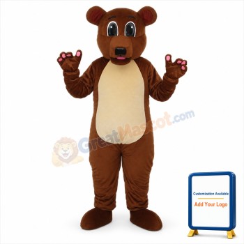 Grizzly Brown Bear Adult Mascot Costume