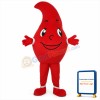 Red Water Drop Mascot Costume