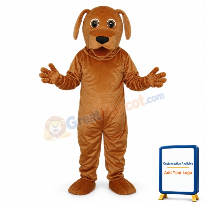 Golden Dog Adult Mascot Costume