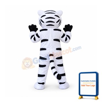 White Tiger Mascot Costume