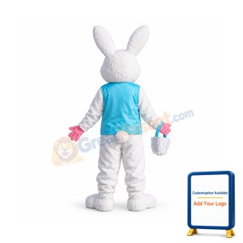 Deluxe Plush Easter Bunny Mascot Costume