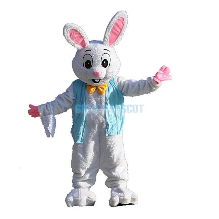 Deluxe Plush Easter Bunny Mascot Costume