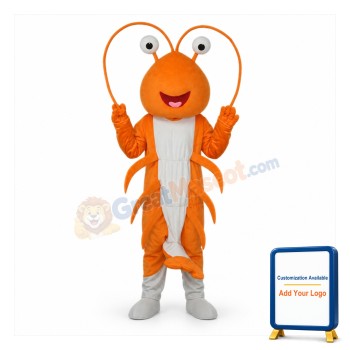 Shrimp/Prawn Adult Mascot Costume