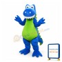 Blue Dragon Mascot Costume
