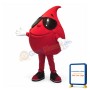 Red Drop of Water Blood Mascot Costume