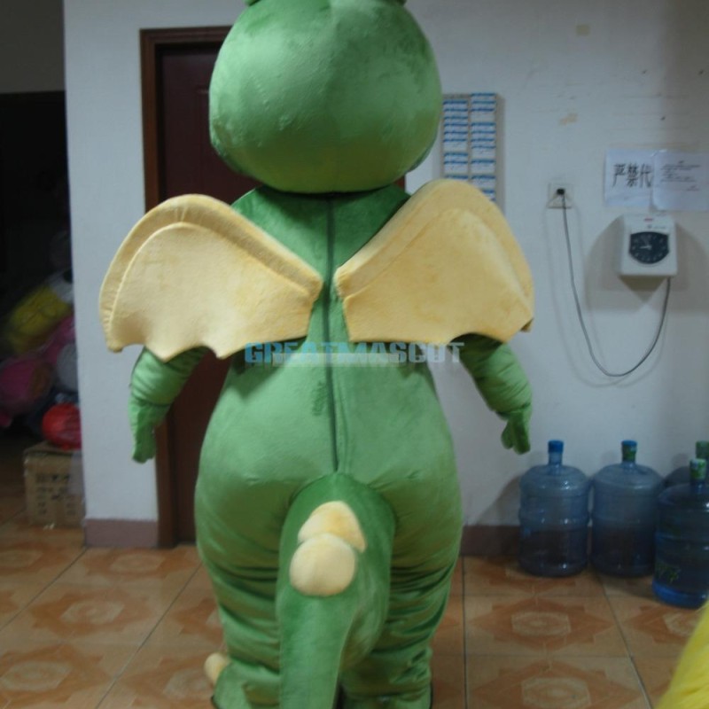 Green Dragon Mascot Costume
