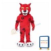 Red Leopard Mascot Costume