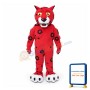 Red Leopard Mascot Costume