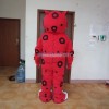 Red Leopard Mascot Costume